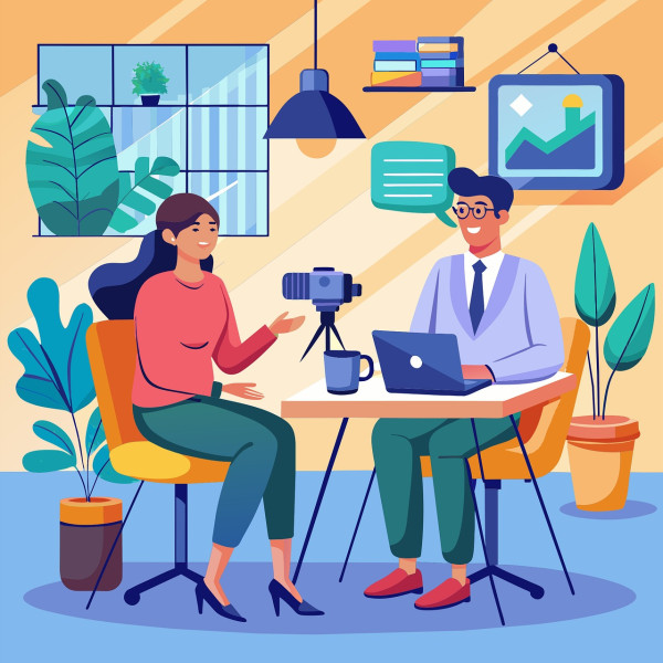 Small business interview for YouTube and social media